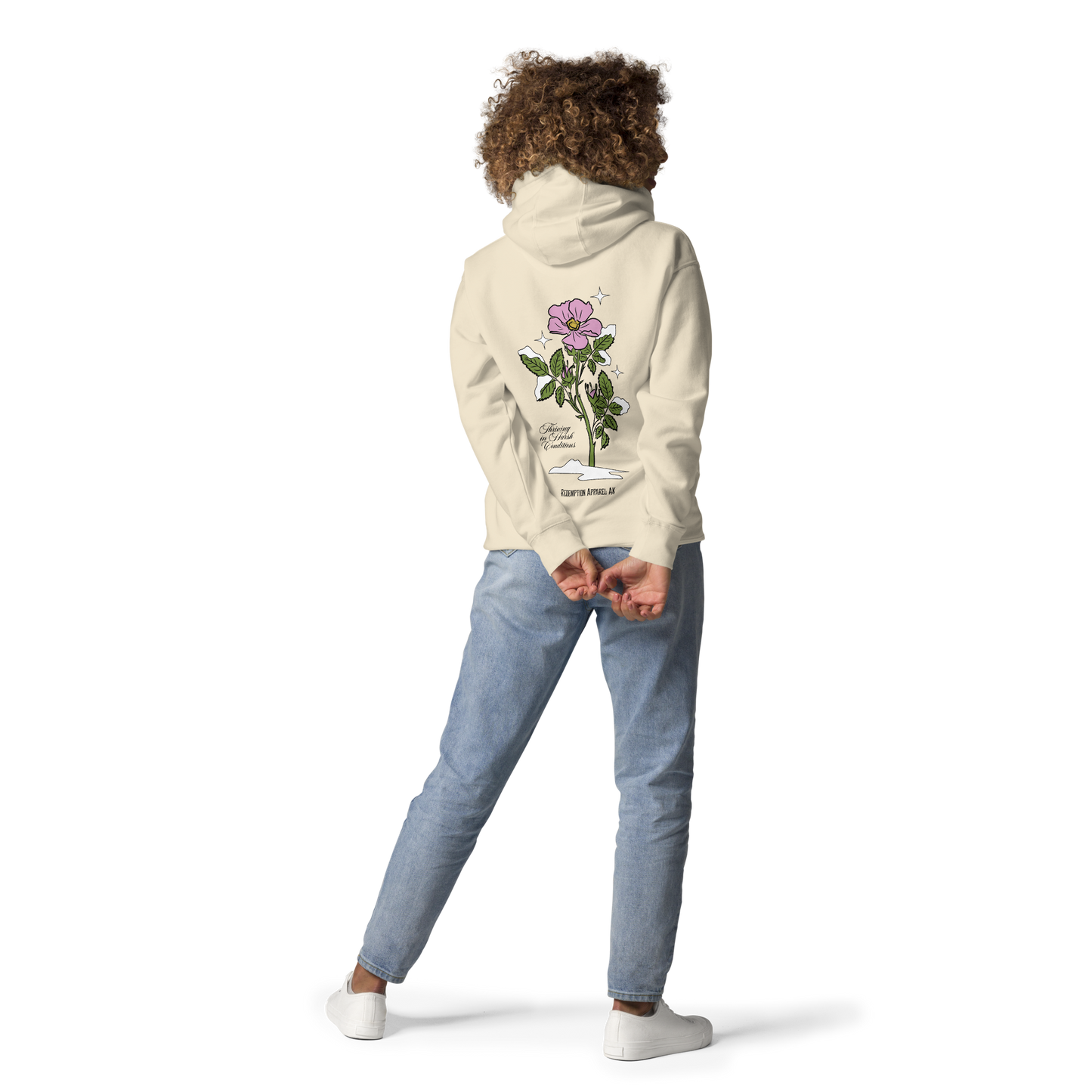 Arctic Rose Hoodie