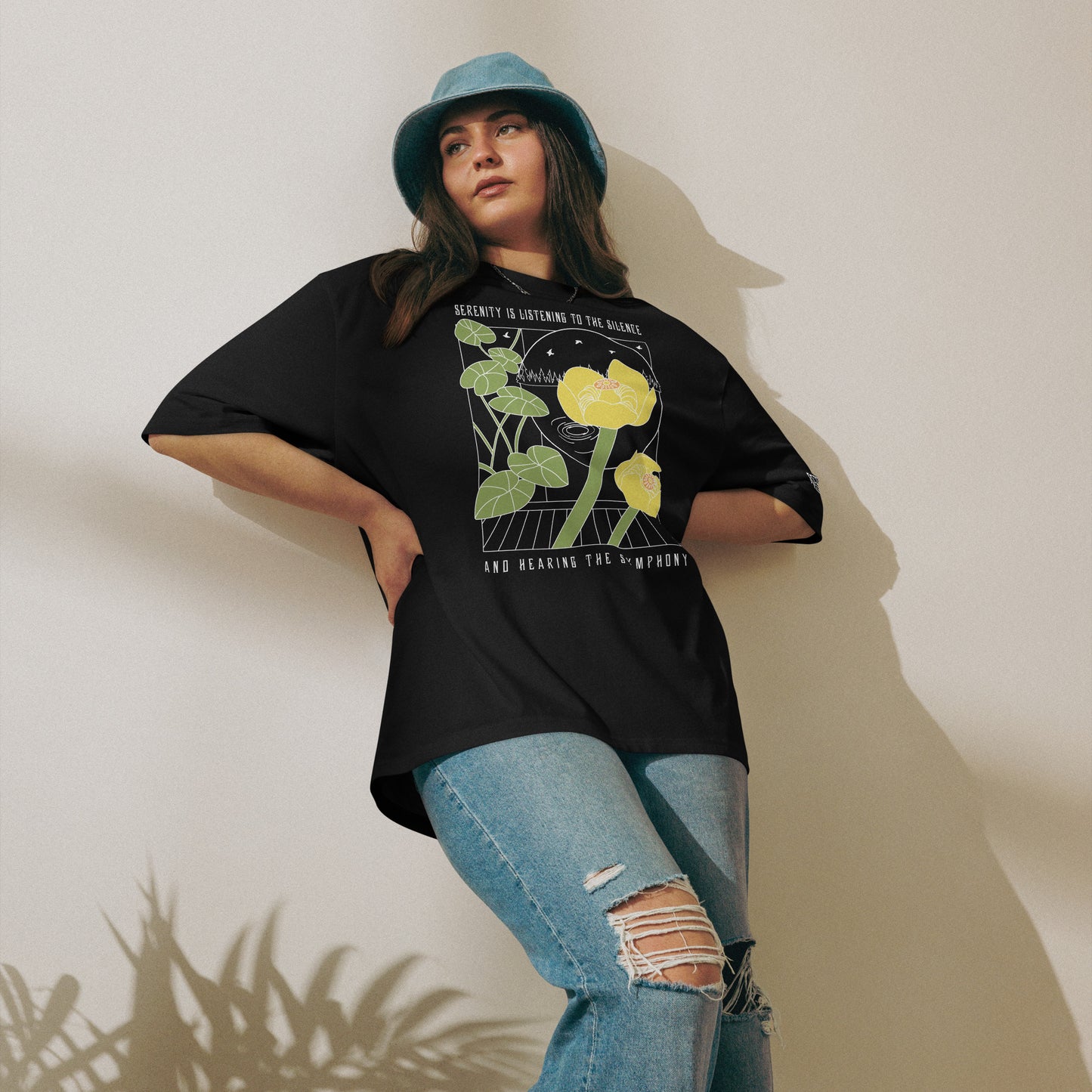 Yellow Pond Lily Oversized Tee