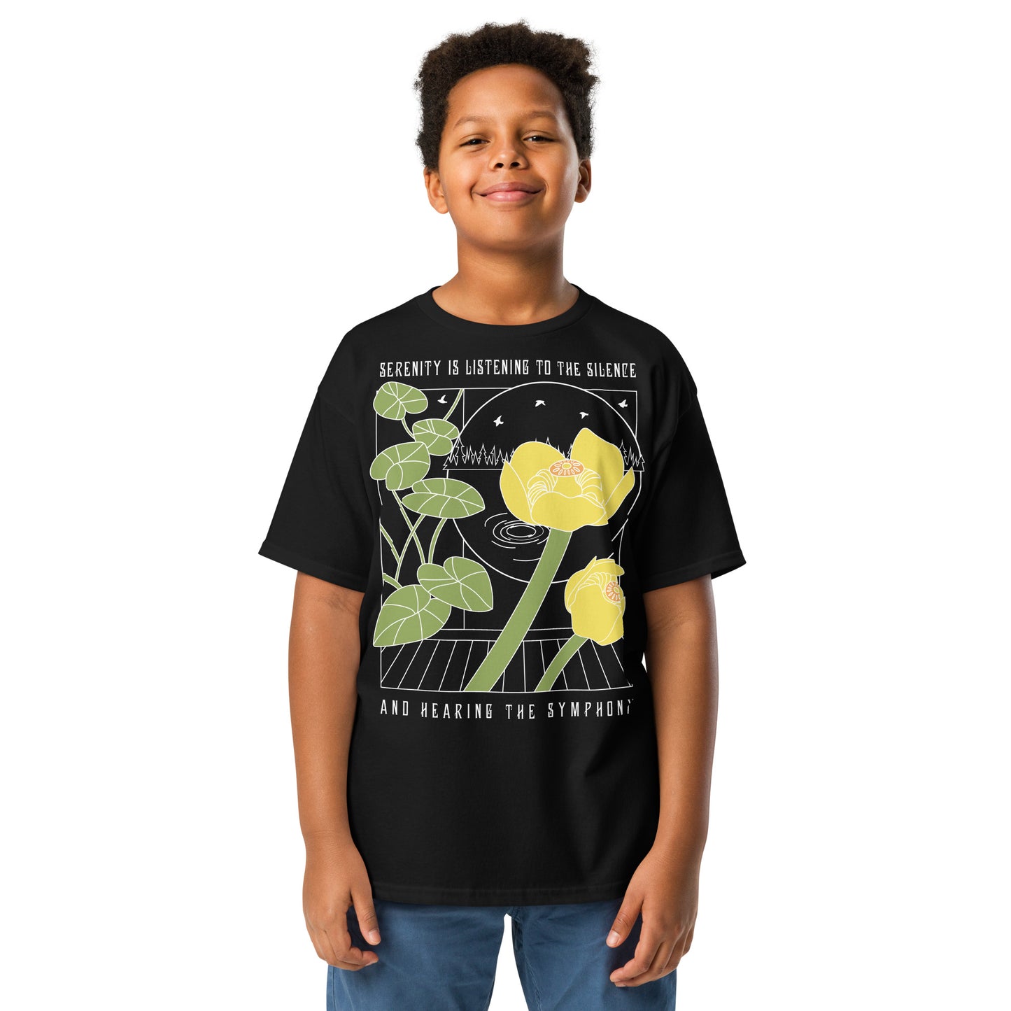 Yellow Pond Lily Kids Tee